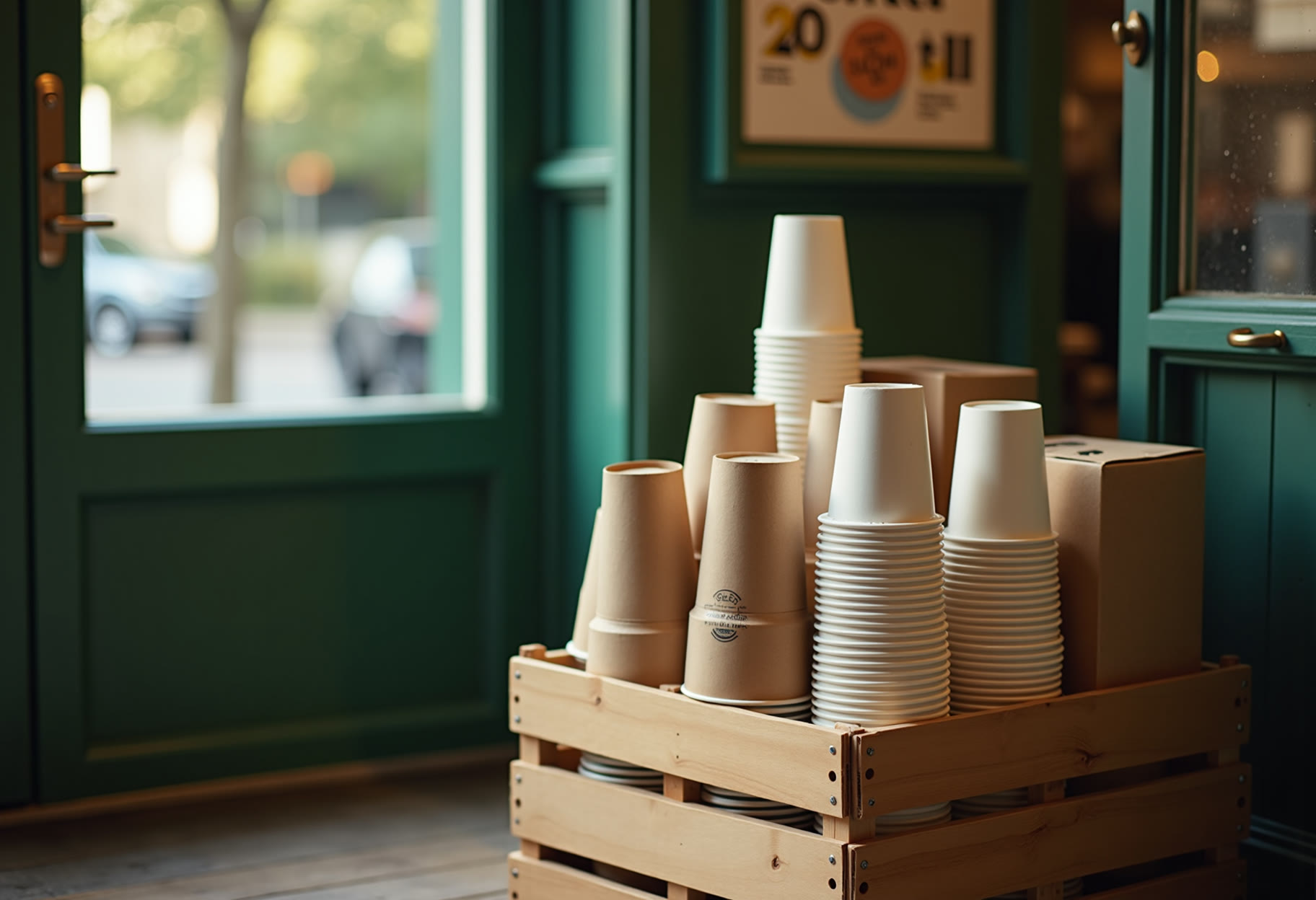 Coffee box order packed for an Edmond office